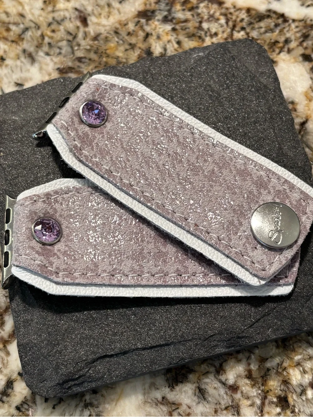 Sparkling Mauve Apple Watch Band Adapters